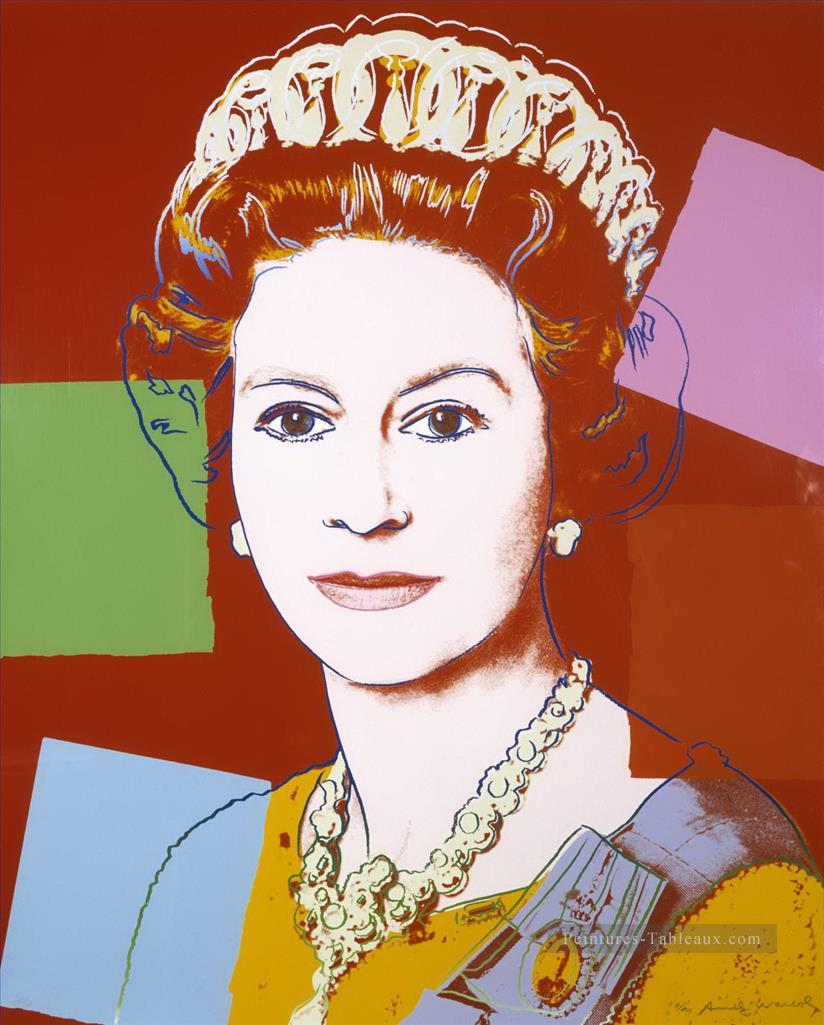 La reine Elizabeth II du Royaume Uni Andy Warhol Peintures à l'huile
